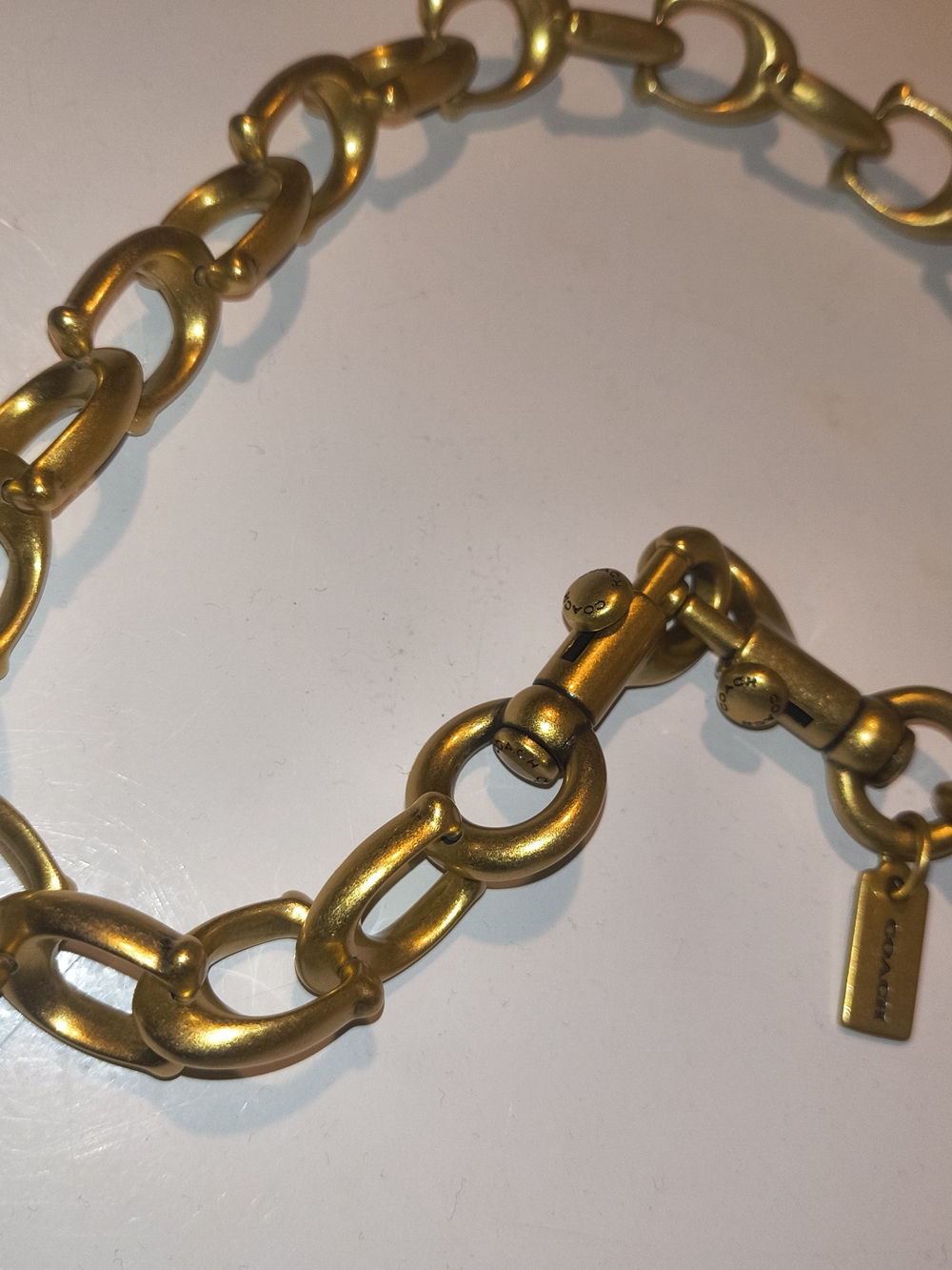 Coach Chain Strap With C Links NWOT - Picture 5 of 5